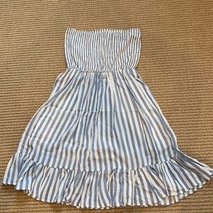 Strapless boho dress